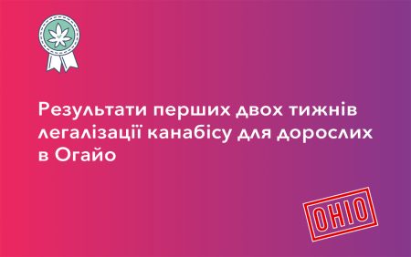 результати перших двох тижнів легазізації канабісу